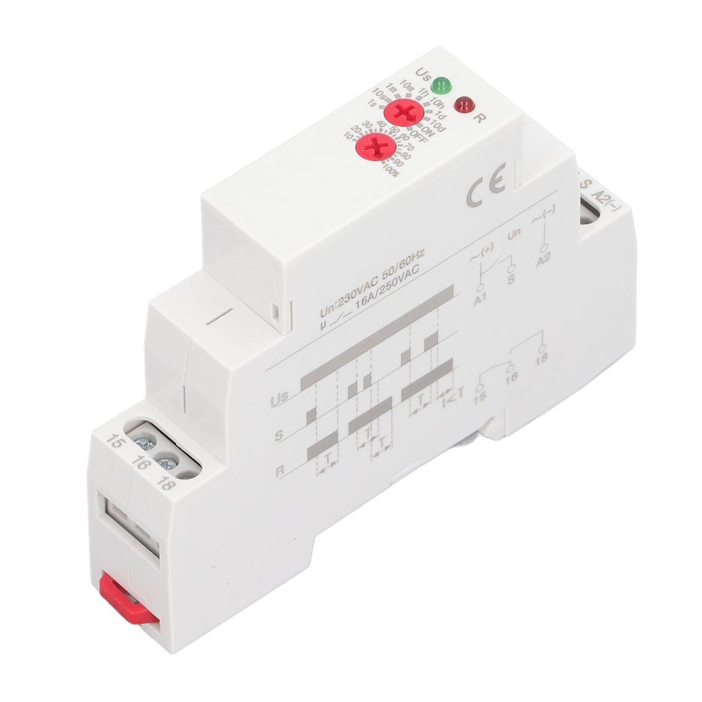 Электронное реле задержки выключения питания с одной функцией, 2 выхода, 16 А, реле задержки включения питания