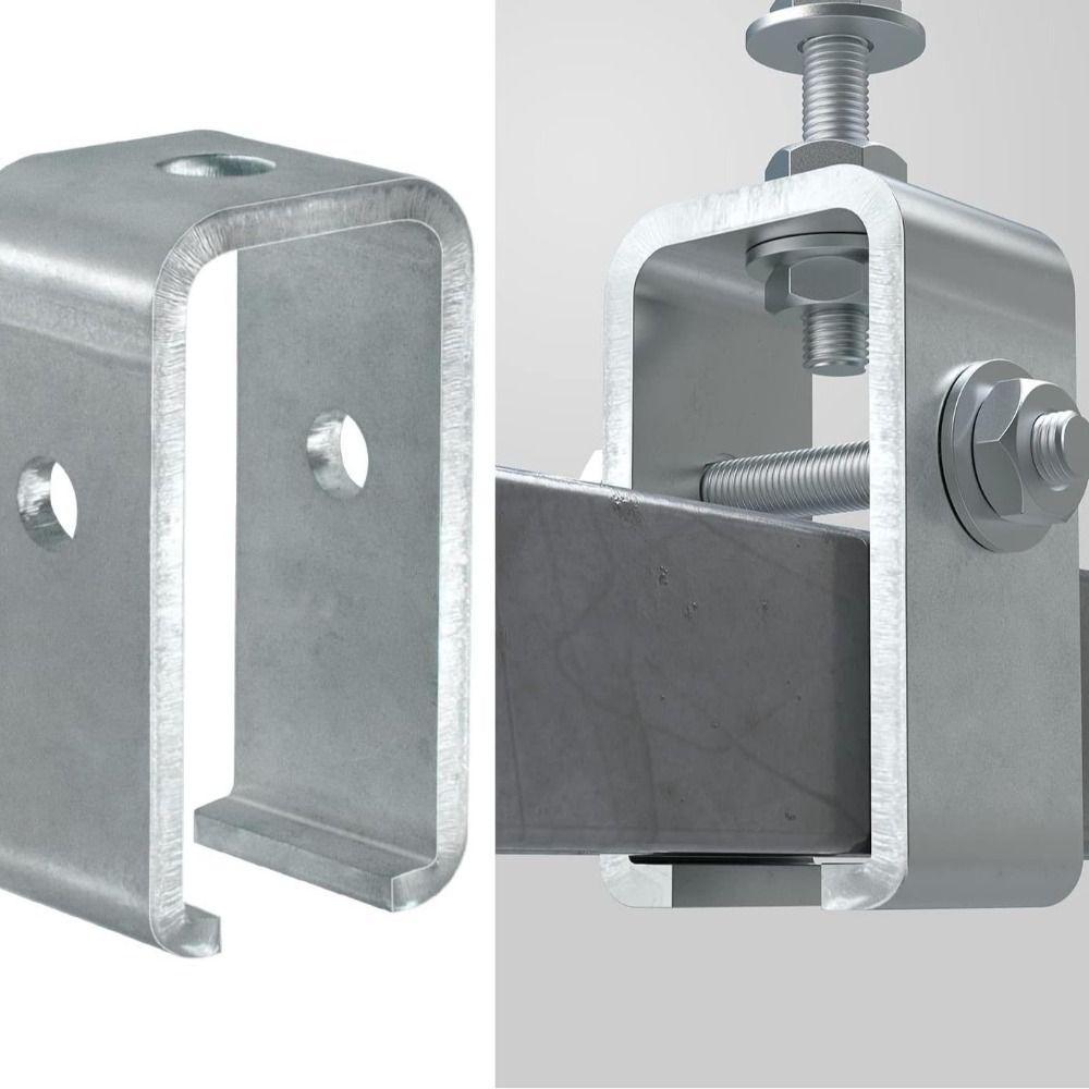 Assembly Track Hanger Silver Intermediate Support safety Track Bracket  factory