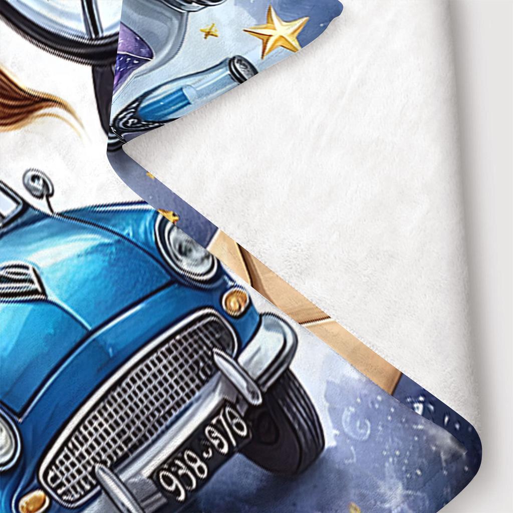 Волшебная шляпа Принт Плед для дивана кровати Путешествия Кемпинг Гостиная Офис Кондиционирующий плед на все сезоны Подарки