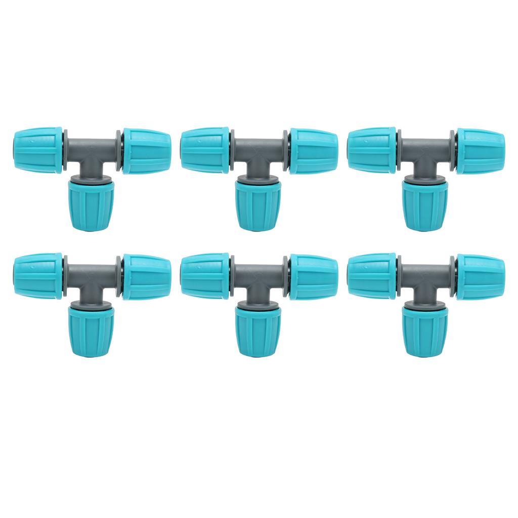 20 шт. 16 мм Тройник для труб ПЭ Тройник для ирригационных трубок для теплиц садов сельского хозяйства 9,3x6 см
