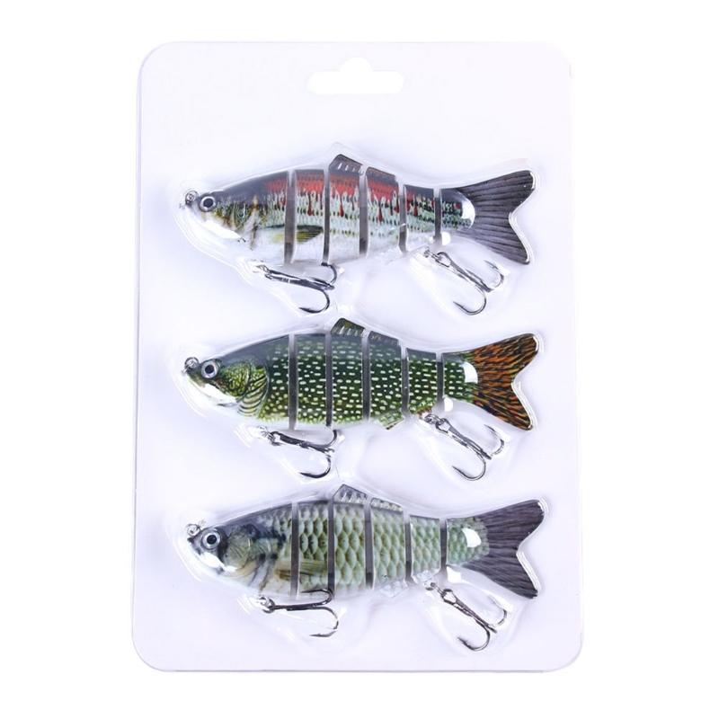 Multi Jointed Crankbaits 6 Segment Hard Baits Trout Lures Swimbait Minnow Fishing Lures Wobbler Fishing Tackle