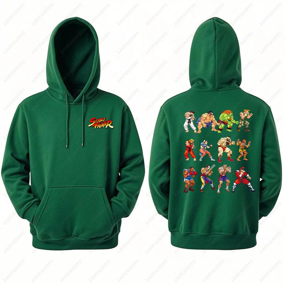 2025 Ryu Street Fighter Essential Hoodie Men's Sweatshirt Crazy Long Sleeve Autumn Loose Hipster Ropa Hombre Clothes Man Hoodie