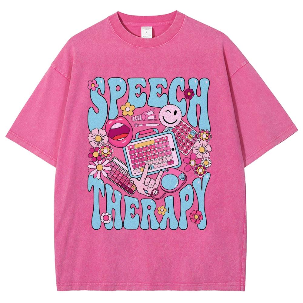 Women's Short Sleeve T-Shirt, Loose Wash, Cotton Top, Y2K Girly Sweetheart Style, Cute Casual Top