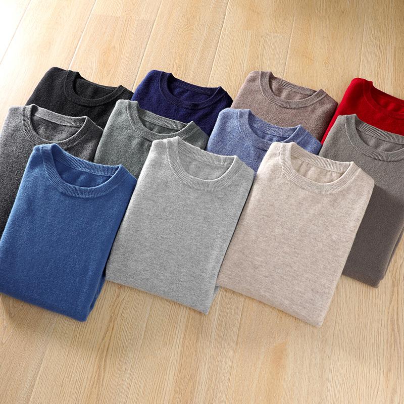 Мужской кашемировый свитер Qinghe кашемир 30% кашемир 70% шерсть мужской осенне-зимний кашемир мягкий и теплый