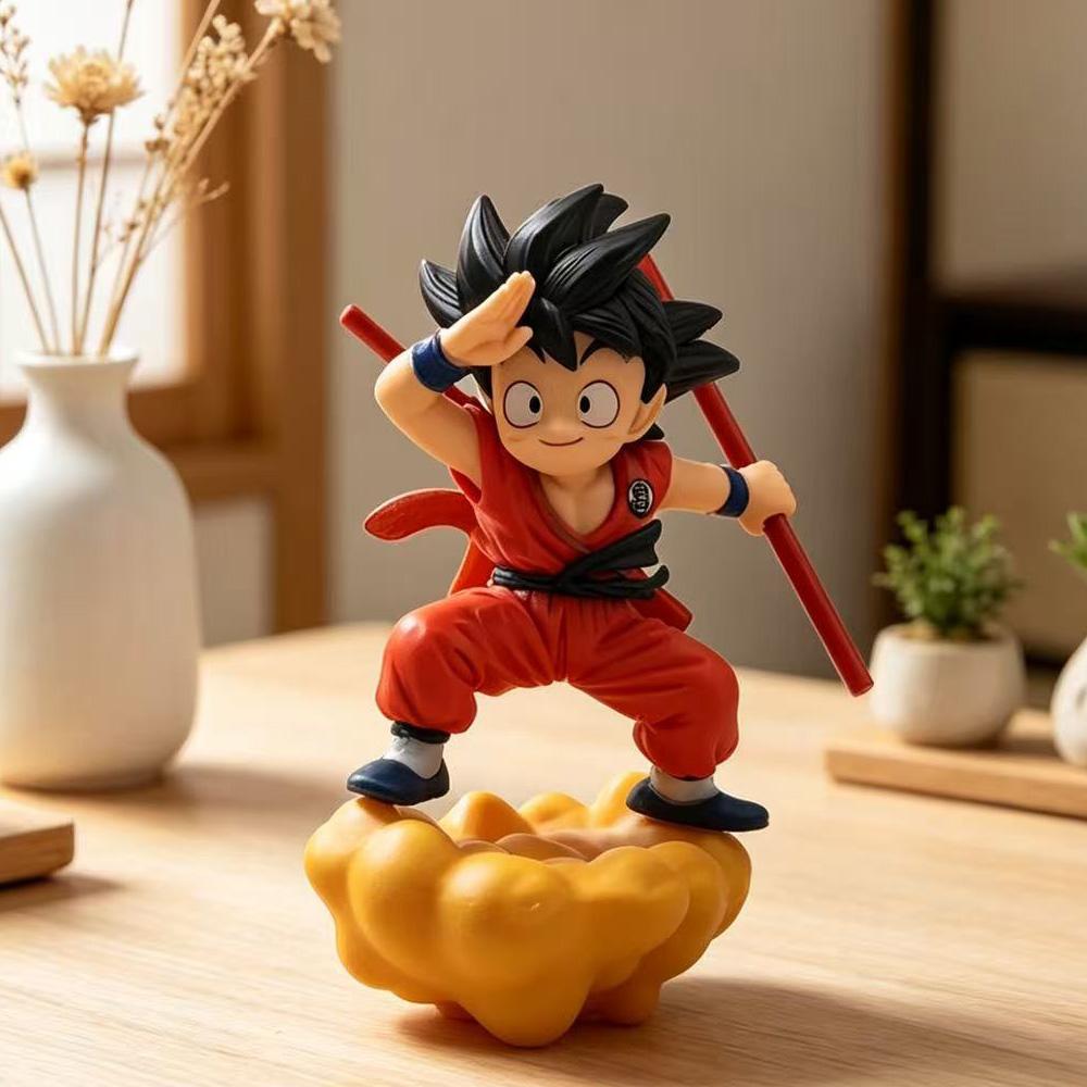 Anime Son Goku kawaii Action Figure PVC Mode doll Toy car ornaments Rearview mirror pendant Collection Gifts