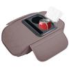 Car Armrest Storage Box Ergonomic Box Cushion Car Center Console Cover With Cup Holder Tissue Box Phone Slot Side Storage Bag