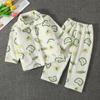 Flannel Children'S Pajamas Autumn And Winter Coral Fleece Boys' Baby Children'S Loungewear Set