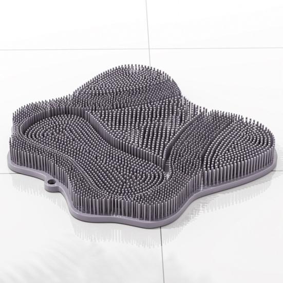 Силиконовая щетка для ванны с основанием на присосках, массажер для ног, скраббер, мягкая щетина, массажная щетка, универсальная щетка для спины