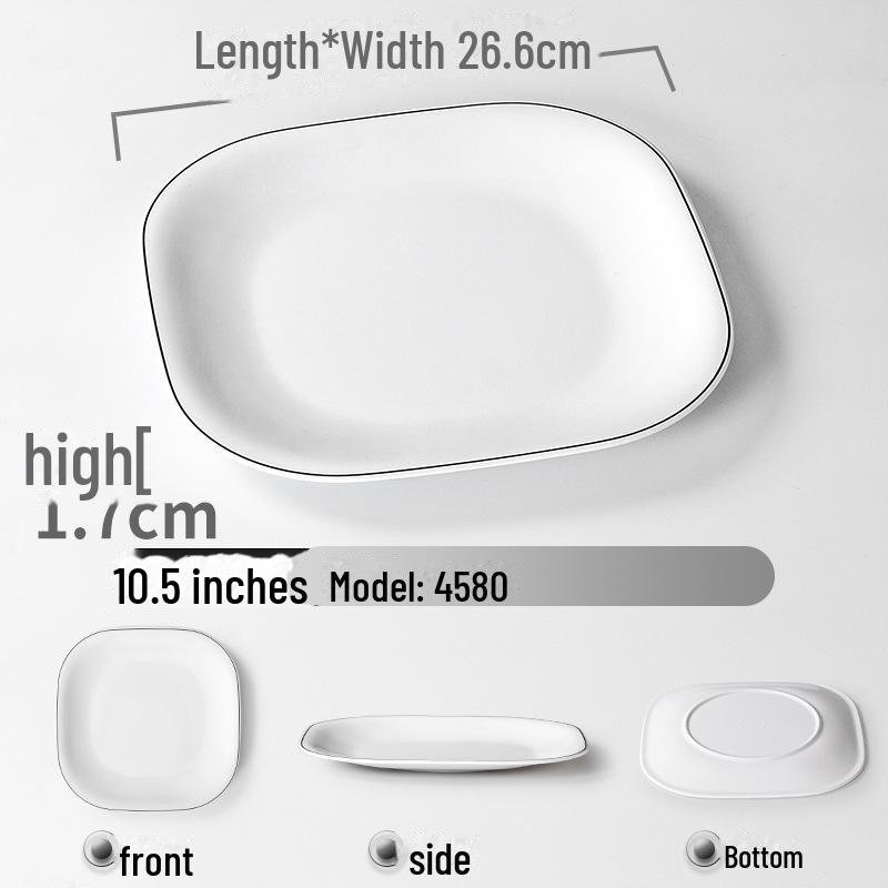 Квадратная тарелка из меламина A5 — простая и долговечная имитация фарфора для отелей, ресторанов, шведских столов и холодных блюд