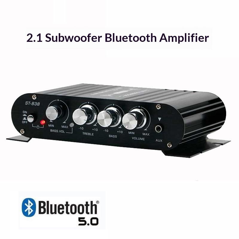 St-838 Усилители домашнего кинотеатра Hifi 2.1-канальный усилитель мощности Стерео Звук Бас Автомобильный Домашний Усилитель Медиаплеер Усилитель