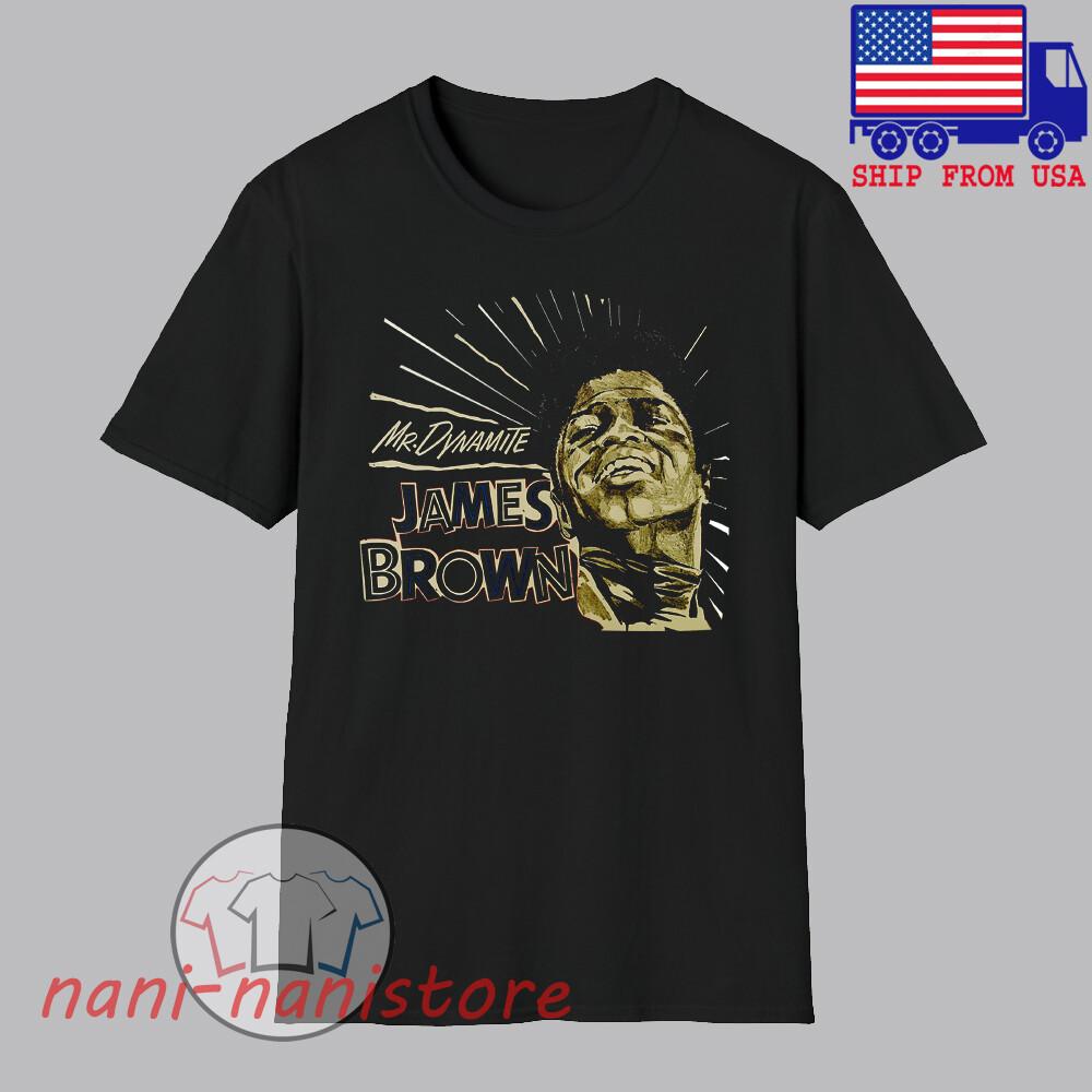 James Brown Mr. Dynamite Men#039;s Black Size S5XL Unisex T-Shirt