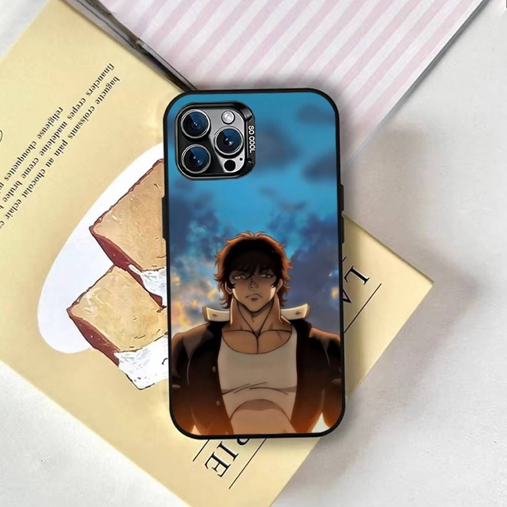 B-Baki Phone Case For iPhone 17,16,15,14,13,12,11 Plus,Pro Max,XS,Colored Silver Plated Inside Cover