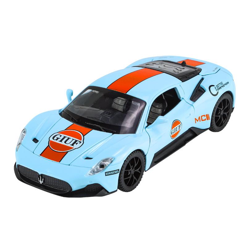 Модель игрушечного автомобиля в масштабе 1/32 MC20 911 Gulf, литая игрушка из сплава, звук и свет, коллекционная вещь, детский подарок на день рождения