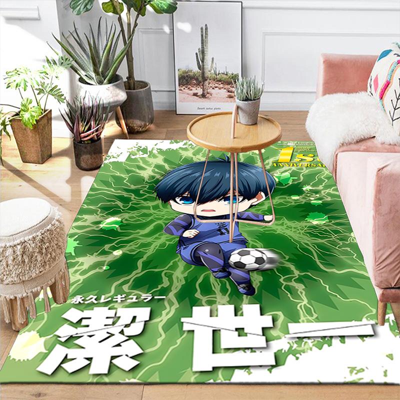 1pc Chibi Soccer Hero Anniversary Carpet Rug for Bedroom Living Room Decor Sofa Home Game Area Rug Non-slip Floor Mat. DT7150127