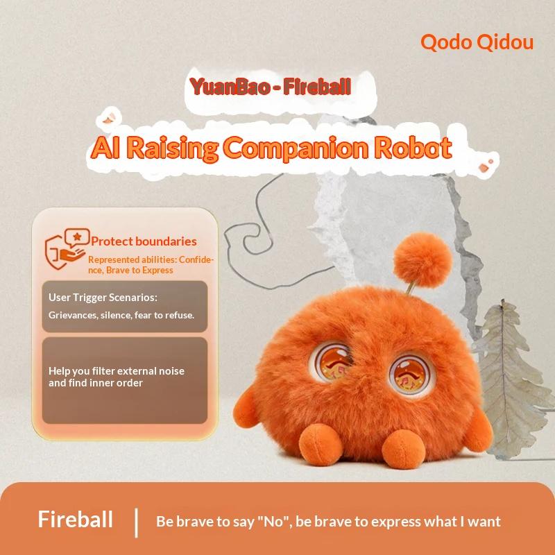 В наличии Qodo Yuanbao Ai Эмоциональный Робот-Компаньон Плюшевая Игрушка Разноцветный Робот с Характером Детский Компаньон Умная Кукла Подарок