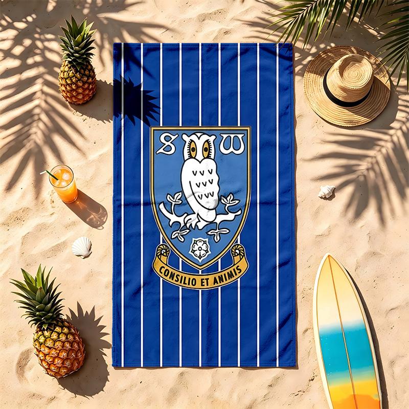 Sheffield Wednesday Football Club (5) Theme Beach Towel Sand Resistant Soft And Comfortable Suitable For The Pool Camping Yoga And Diving A Travel Ess