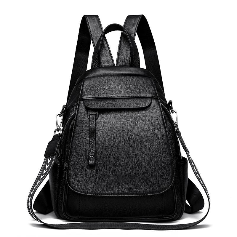 Рюкзак из натуральной коровьей кожи для женщин, женская сумка на плечо, школьная сумка, дорожный рюкзак, роскошные женские сумки