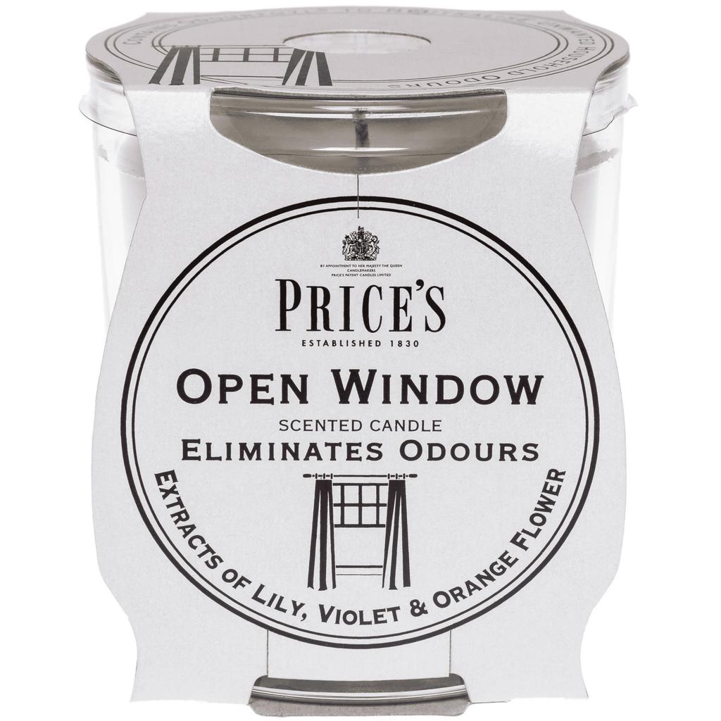 Банка свечи с открытым окном Прайса