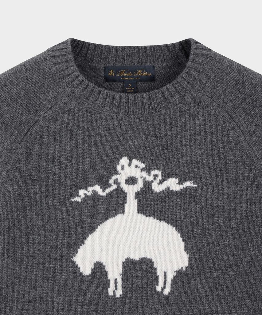 BROOKS BROTHERS [Women'S] Golden Fleece Jacquard Sweater (Grey) (Bbwrwbf403)