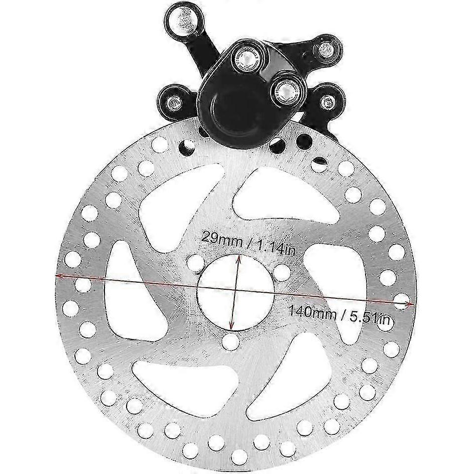 Rear Brake Kit, Aluminum Alloy Mini Scooter Rear Disc Brake Kit Brake Disc + Brake Caliper For Mini Gas Or Electric Go Kart/atv/mini Scooter/suv
