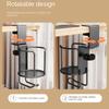 2 In 1 Desk Cup Holder with Headphone Hanger Holder, Anti-Spill Clip-On Table Cup Hook with 360° Rotation for Office Home Table
