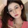 2Pcs Fashion Ladies Myopia Glasses Computer  Eyewear Luxury Men Women Unisex Anti-Blue Light Eyeglasses