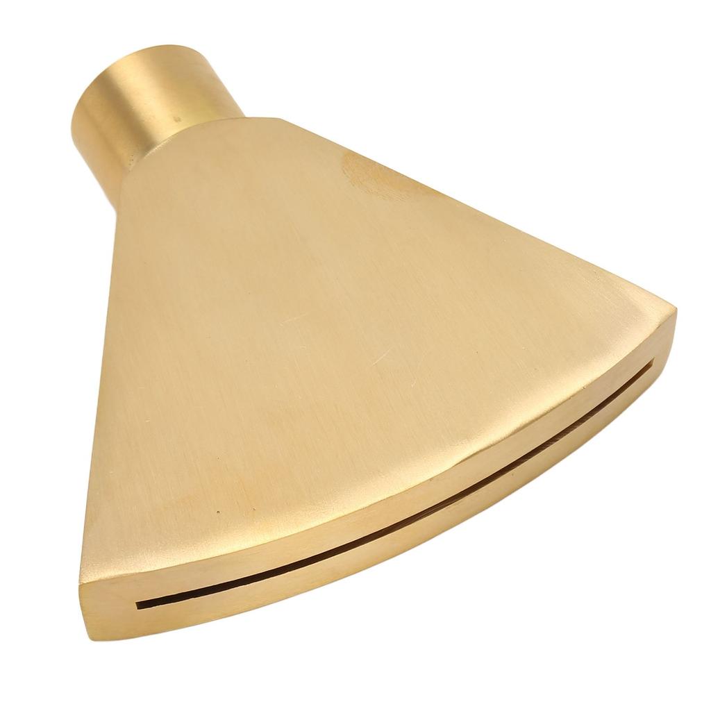 Fan Shaped Fountain Nozzle G1 Inch Brass Flat Head Spray Nozzle Fountain Sprinkler Head for Garden