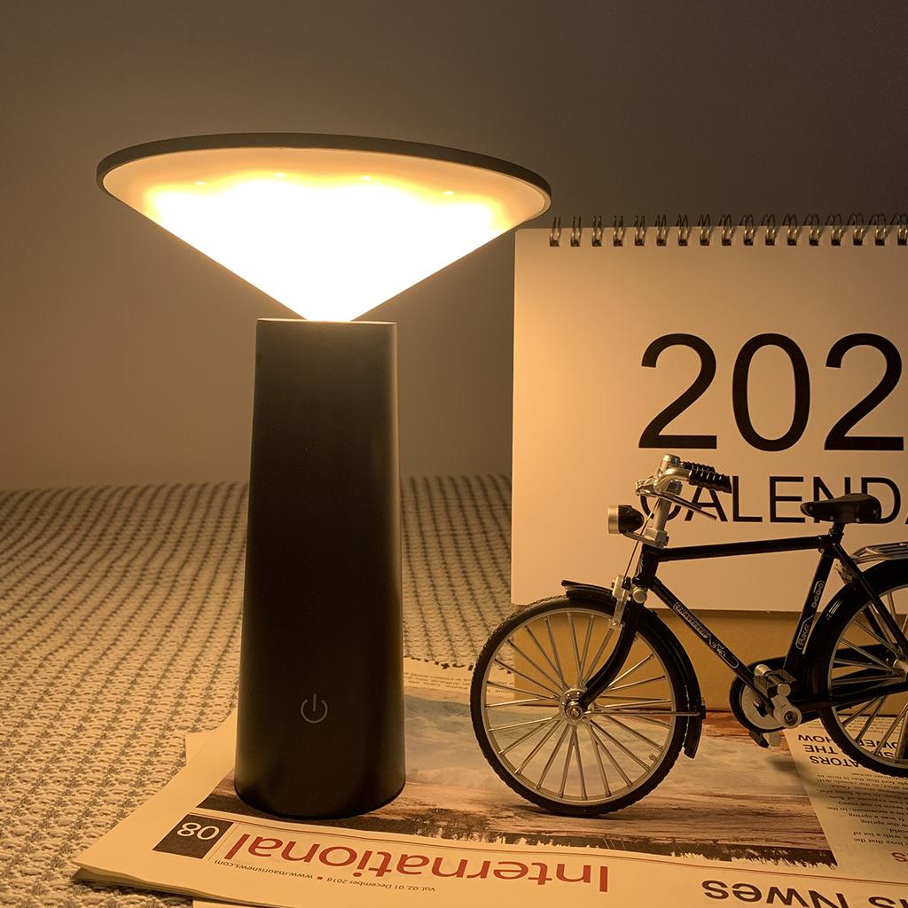 LED Table Lamp Touch Sensor Night Light USB Rechargeable Portable Bedroom Night Light Wireless Reading Lamp Restaurant Hotel Bar