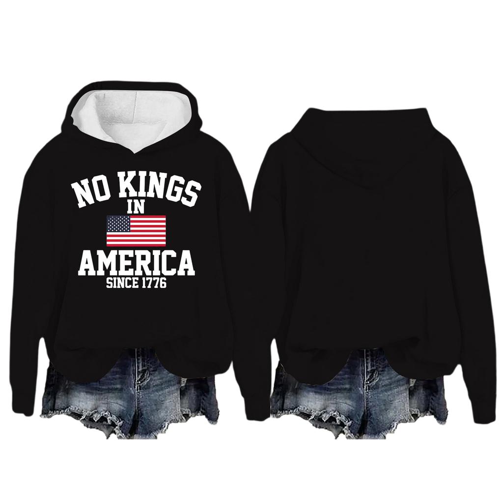 Женский пуловер с круглым вырезом, длинными рукавами и принтом, толстовка с капюшоном