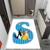 Pippi Longstocking Adventures Themed Anti-Slip Rugs - Polyester Home Decor, Suitable for Bedrooms, Living Rooms, Doorways, Studios, and Decorations
