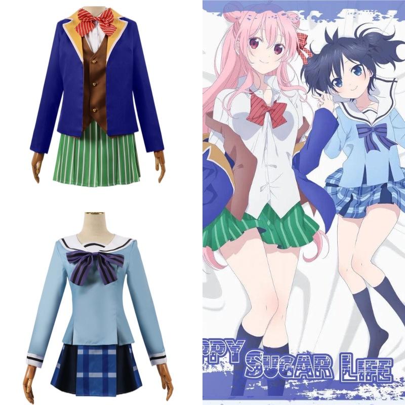 Потрясающий косплей-наряд Мацузаки Сато из Happy Sugar Life, идеально подходящий для поклонников аниме