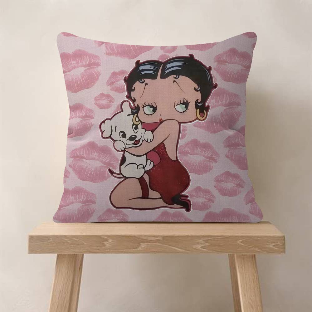 Pretty Cartoon BBetty Bboop Pillow Gift Home Office Decoration Bedroom Sofa Car Cushion Cover Case 45x45