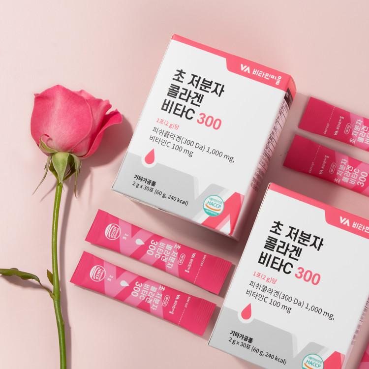 Vitamin Village Ultra Low Molecular Collagen Peptide Vitamin C 30 Sachets X 6 Boxes, Korean Health