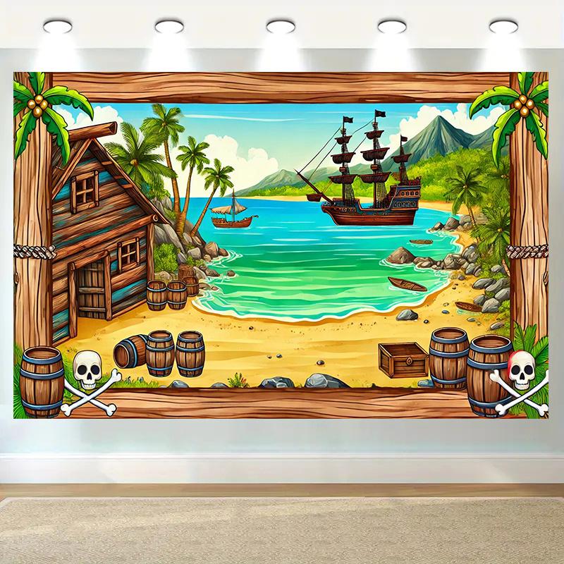 1 polyester tent for tropical pirate bay exploration, suitable for indoor, outdoor and studio use