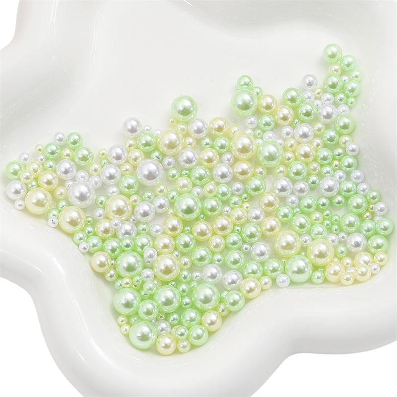 200 шт., 3-8 мм, цветные бусины из АБС-пластика, круглые искусственные жемчужные бусины для самостоятельного изготовления ювелирных изделий, украшения дома, художественный искусственный жемчуг для наполнителей ваз