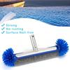 Swimming Pool Brush Head with Corner Cleaning Brush Semi-spherical Bristles Design Easy To Install 18-Inch Pool Tile Scrubber Brush