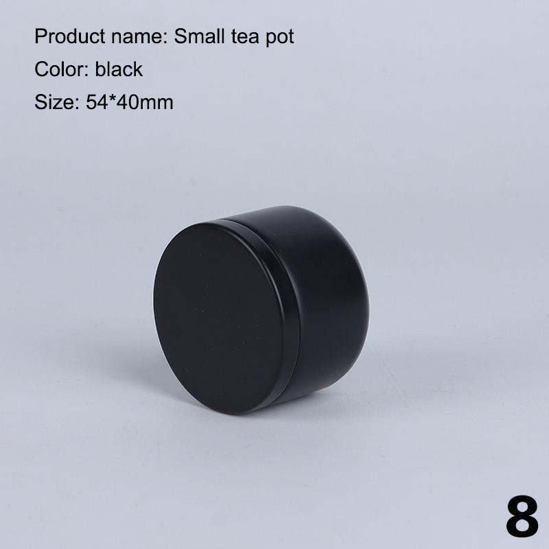 Portable Multipurpose Solid Color Mini Tin Box With Airtight Lid Tea Sealed Jar Packing Box Small Tinplate Tea Storage Can Gift