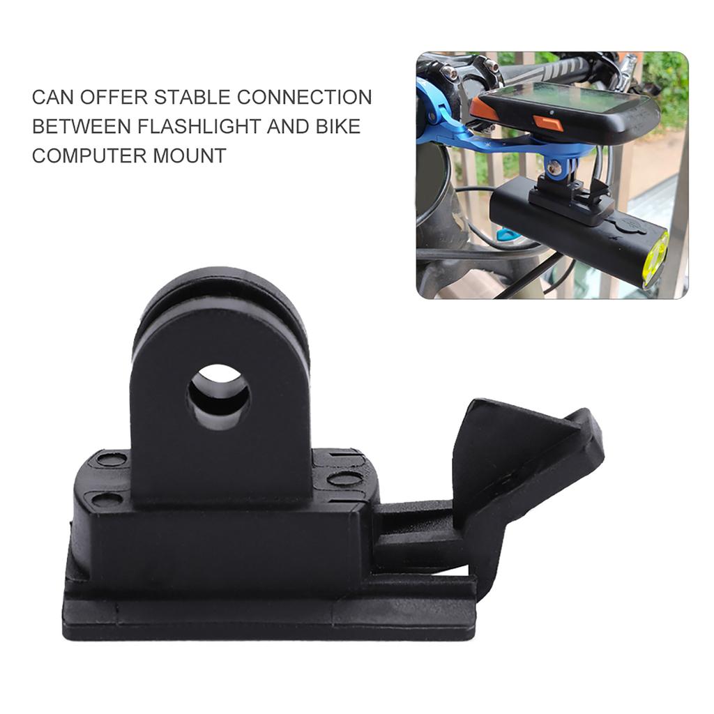 Plastic Bike Front Light Flashlight Holder Adapter for Bicycle Computer Mount Bracket