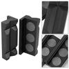 MUTEKI Splitter Vise Jaw Protective Insert, Magnetic Vise Jaw Pad Cover with Aluminum Alloy Line (Black)