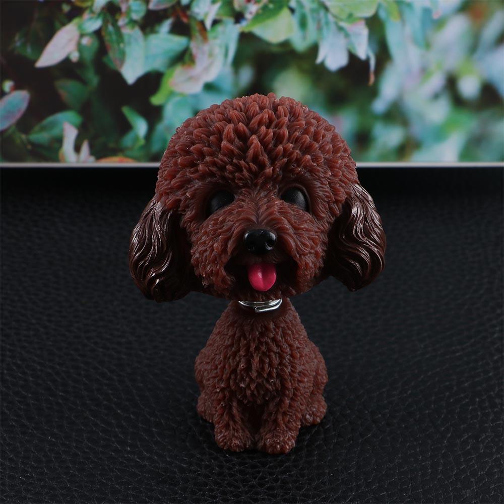 Tabletop Resin Car Decoration Gift Nodding Puppy Toys Car Ornaments Bobblehead Dog Shaking Head Dog