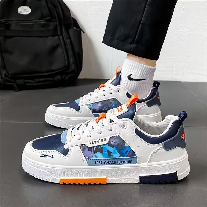 2024 Summer New Versatile Breathable Little White Shoes for Men's Trendy Casual Sports Shoes Lightweight Outdoor Running Shoes