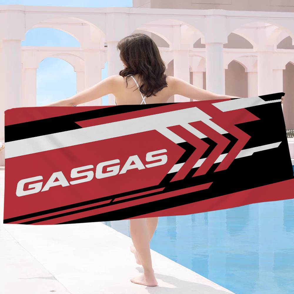 G-Gas-Gas Красное Мотоциклетное Пляжное Полотенце Цветные Полотенца Для Ванны Для Девочки Микрофибра Быстросохнущее Персонализированное Без Песка Пляж Йога Спа Тренажерный Зал Бассейн