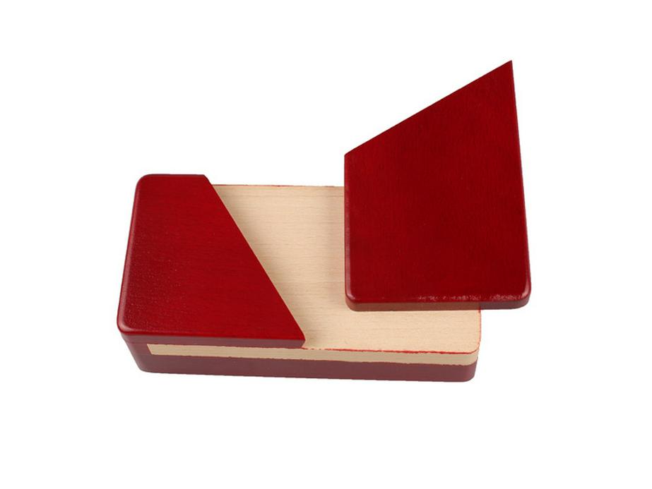 Beech Wood Kongming Lock Treasure Box: Large Educational Toy with Mechanism for Small Gifts