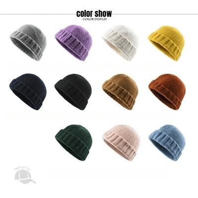 1 шт. Зимние теплые шапки для мужчин и женщин, шапка докера без полей, зимняя шапка-бини, матросская, для улицы, ветрозащитная, с закатанным отворотом, шапки-харбор