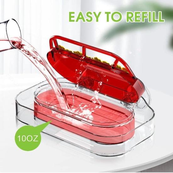 Window Hummingbird Feeder Plastic Birds Feeding Tray with 4 Feeding Ports Strong Suction Cup Hummingbird Feeder for Outdoors