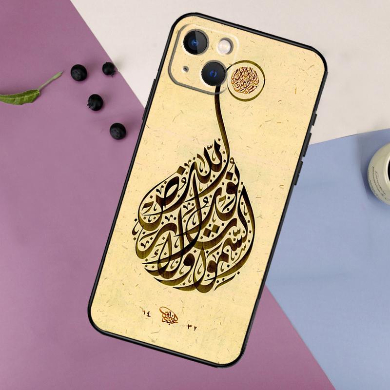 Мусульманский Ислам Бисмиллях Аллах Силиконовый Чехол Для iPhone 17 15 13 12 11 14 Pro Max 16 Plus 12 13 Mini 16e 17 Air Задняя Крышка