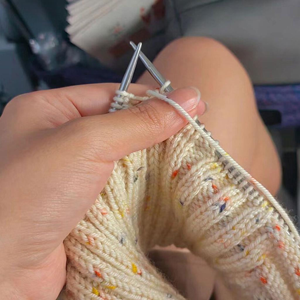 3 шт. Спицы из нержавеющей стали для плетения и вязания с проволокой 2 мм/2,5 мм/3,5 мм/4 мм/4,5 мм//5 мм для начинающего вязальщика