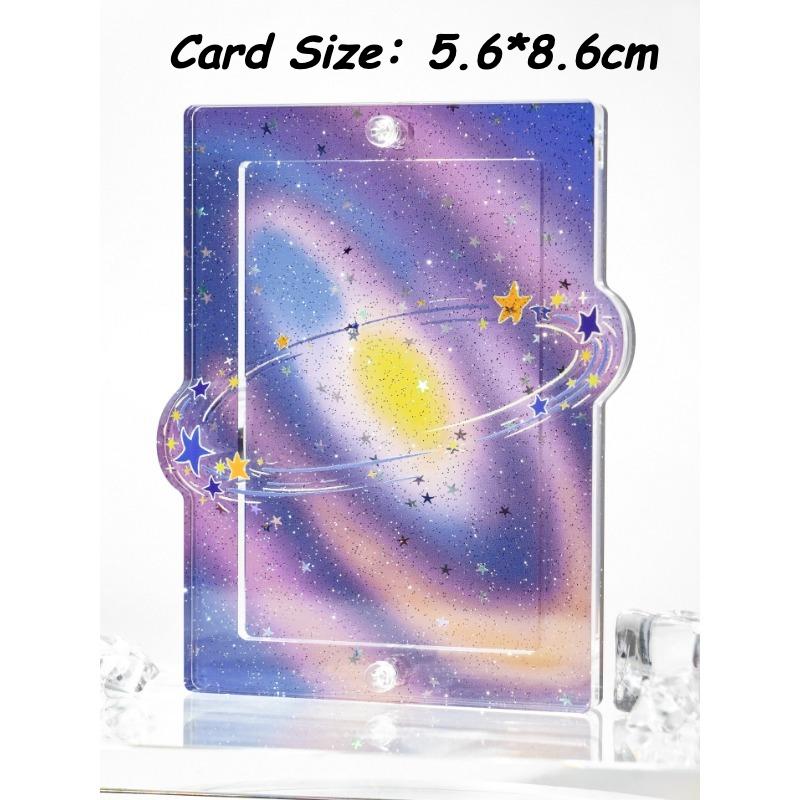 Brilliant Milky Way Series Photoicard Frame for Kpop Idol Card Acrylic Photo Frame 3 Inch Anime Card Sleeves Creative Desk Decro