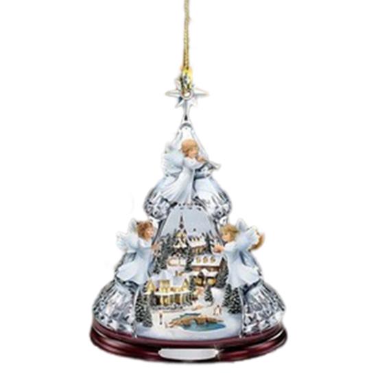 Yousheng Рождественский Снежный Деревенский Дом Украшение Бревенчатая Хижина Дерево Подвесное Украшение Акриловый Подвесной Декор Для Домашней Вечеринки Автомобильный Декор