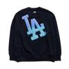 MLB Los Angeles Dodgers SS26 Плюшевая толстовка с градиентным принтом на спине, с длинным рукавом, с круглым вырезом, унисекс, 3AMTB0864-07BKS